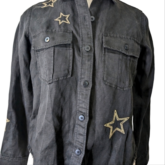 Rails Loren Button-Down Black Shirt Jacket...Size XXSmall - Picture 8 of 12